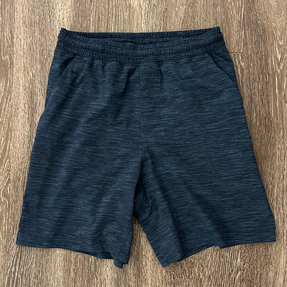 Lululemon Pace Breaker Shorts Linerless 7” Heather Iron Blue True Navy S‎